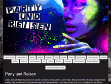 Tablet Screenshot of party-und-reisen.de